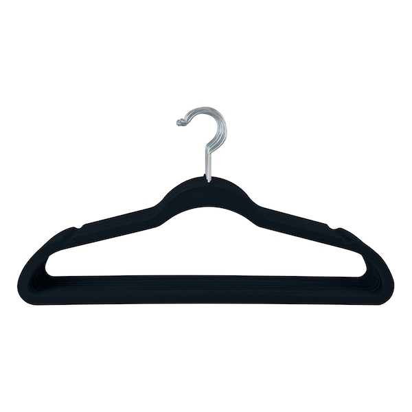 Simplify Slim Velvet Suit Hangers in Black, 25PK 23240-BLACK - main